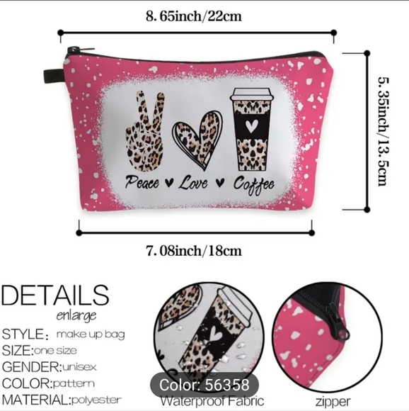 NEW! Makeup bag or pencil case - BTQ - Picture 7 of 8